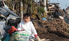 폐허가 된 마을 