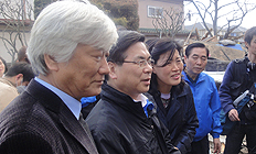 일본 참사 현장 찾은 김영주, 이영훈 목사 