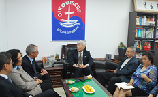 WCC 제네바 실무단, 김영주 총무 방문