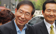 박원순 후보, 기독교계 텃밭 NCCK 방문