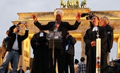  <평화열차> 참가자들, 독일 베를린서 촛불예배 가져