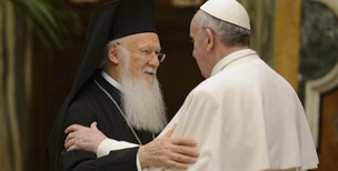 교황과 동방정교회 에큐메니칼 대주교의 회동 
