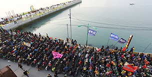세월호 가족 행진단, 종착지 진도 팽목항 입성