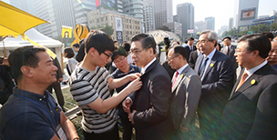 교계 지도자들, 세월호 미수습자 가정 만나