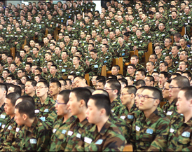 기장 진중세례식 개최해 