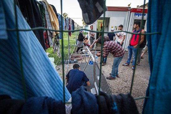 헝가리에 있는 시리아 난민 