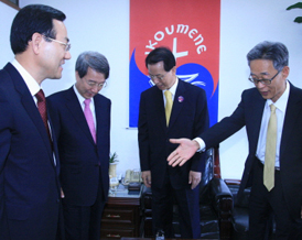 정운찬 총리 NCCK 방문