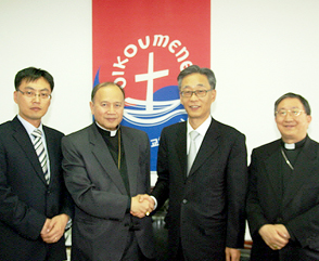 파딜랴 주한 교황대사, NCCK 방문