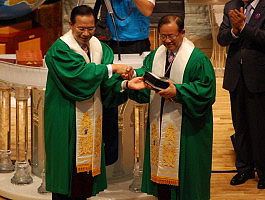 예장 통합 총회장 이취임식 및 임원교체